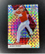 2021 Panini Mosaic MIKE TROUT Mosaic Prizm #103 Angels Baseball Card SP