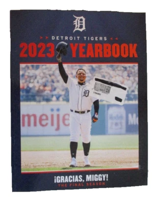 2023 DETROIT TIGERS YEARBOOK MLB Gracias Miguel Miggy CABRERA COMMEMORATIVE - Image 1 of 2