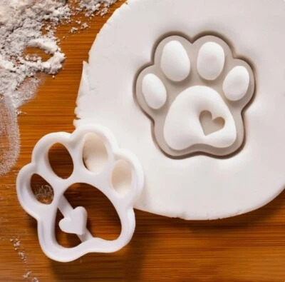 Süße Pfote Cookie Cutter Hund Fuß Drucke Geburtstag Leckereien Pfoten Welpen DIY - Bild 1 von 4