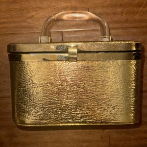 JR Florida Box Purse Vintage Gold, Used read - Picture 1 of 7