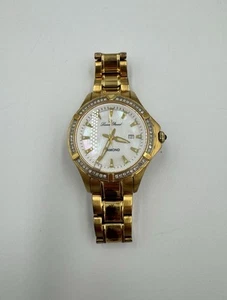 Lucien Piccard 28120YL Diamond Bezel Mother-of-Pearl Dial watch 36mm Swiss Parts - Bild 1 von 5
