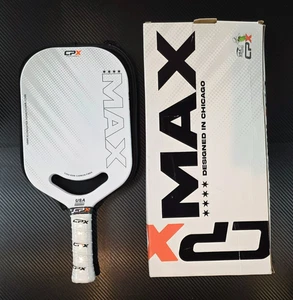 CPX Max T700 Raw Carbon Fiber 14mm Elongated Honeycomb Core Pickleball Paddle - Picture 1 of 15