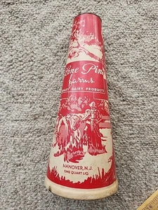 1930 MILCHKARTON Wachspapier QUART BEHÄLTER mit KAPPE & BODEN intakt SELTEN 10 Zoll - Bild 1 von 6