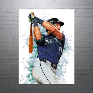 Cal Raleigh Seattle Mariners Sports Print,Man Cave - Picture 1 of 5