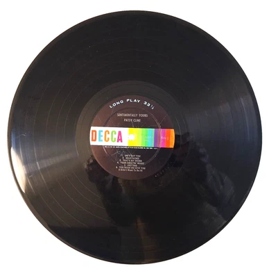 Patsy Cline Sentimentally Yours Vintage 12" Vinyl 33 RPM Record Album 1962 Foto 1 de 2