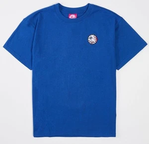 Mishka NYC MNWKA HARAJUKU SHORT SLEEVE BACK PRINT TEE Blue Mens Med - Picture 1 of 2