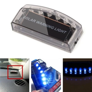 Car Solar Power LED Fake Dummy Alarm Warning Security Anti Theft Flashing Light - Picture 1 of 10