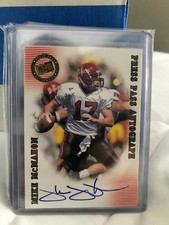 MIKE MCMAHON 2001 PRESS PASS ROOKIE AUTO RUTGERS!!