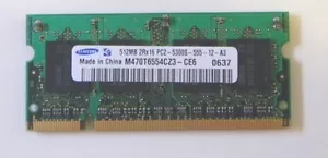 SPEICHER SODIMM DDR2 512MB 667MHZ X NOTEBOOK SAMSUNG - Bild 1 von 1