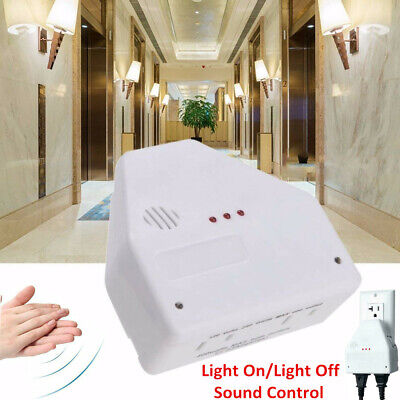 Clapper Sound Activated Clap On/Off Light Switch Wall Socket Outlet Adapter US • 12.14$