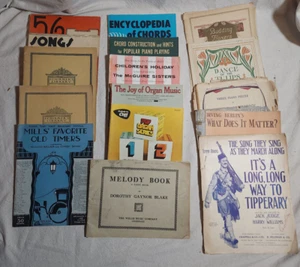 Lote de 21 partituras vocales antiguas vintage de principios de 1900 excelentes gráficos - Imagen 1 de 4