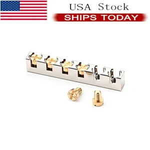 Nickel Plated 42MM Brass Guitar Nut Height Adjustable Compatible for LP SG SC TL - Picture 1 of 8