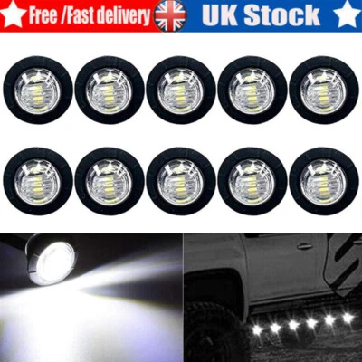 12V Mini Marker Lights Lamp Car Lorry Truck Round LED Bullet Button Rear Side - Image 1 of 4