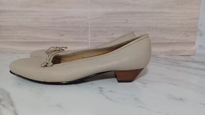 Ros Hommerson Tan Leather Comfort Low Heel Shoes Women's Size 7.5 - Picture 1 of 7