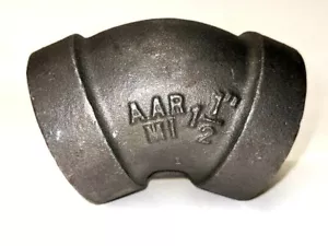 NEW ANVIL 1-1/2" Malleable Iron 45 Elbow 0310511209 300 WSP 1500 WOG - Picture 1 of 4