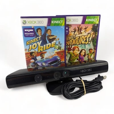 Genuine, Official Kinect Sensor for Xbox 360 + Kinect Adventures & Joy Ride PAL - Image 1 of 4
