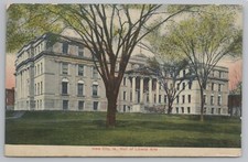 Iowa City Iowa~University of Iowa~Hall of Liberal Arts~1908 Postcard