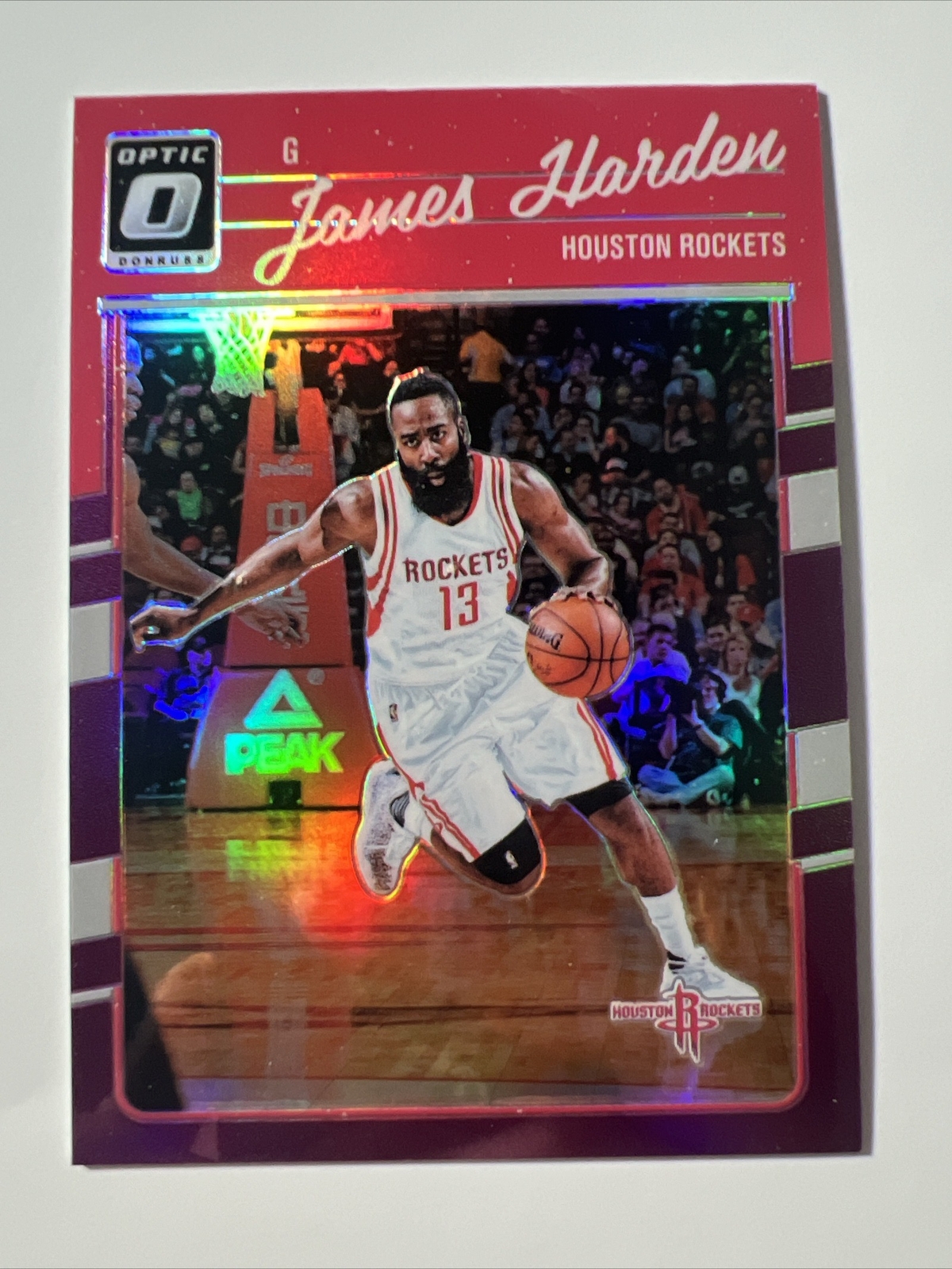 2016-17 Optic James Harden Purple Prizm Card Rare