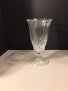 Vintage Deplomb 24% Lead Crystal 2-Piece Candle Holder 12" - Heavy - Picture 1 of 6