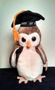 TY Beanie Baby Original "Wise" Owl 1998 Retired - Picture 1 of 1