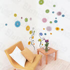 Flower Decor-5 - Medium Wall Decals Stickers Appliques Home Decor
