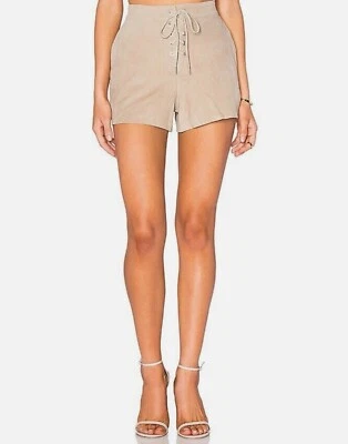 Pantalones Cortos para Mujer Rag and Bone Stone Gamuza 100% Cuero Talla 25 Usados en Excelente Condición Minorista $395 Foto 1 de 4