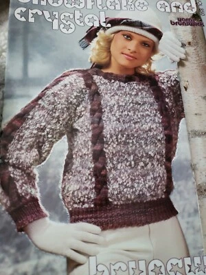 Brunswick  Vintage Knitting Book 8510 Snowflake & Crystal - Image 1 of 4
