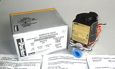 Válvula solenóide de aço inoxidável Parker, 3/8" NPT, 120 volts, 06F23C6140ACFEC05 - Imagem 1 de 4