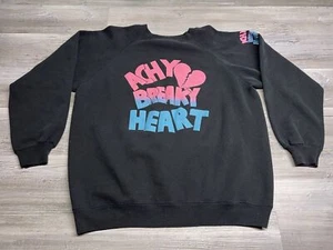 Vintage Country Musik Sweatshirt Billy Ray Cyrus Achy Breaky Heart Schwarz Neon XL - Bild 1 von 7