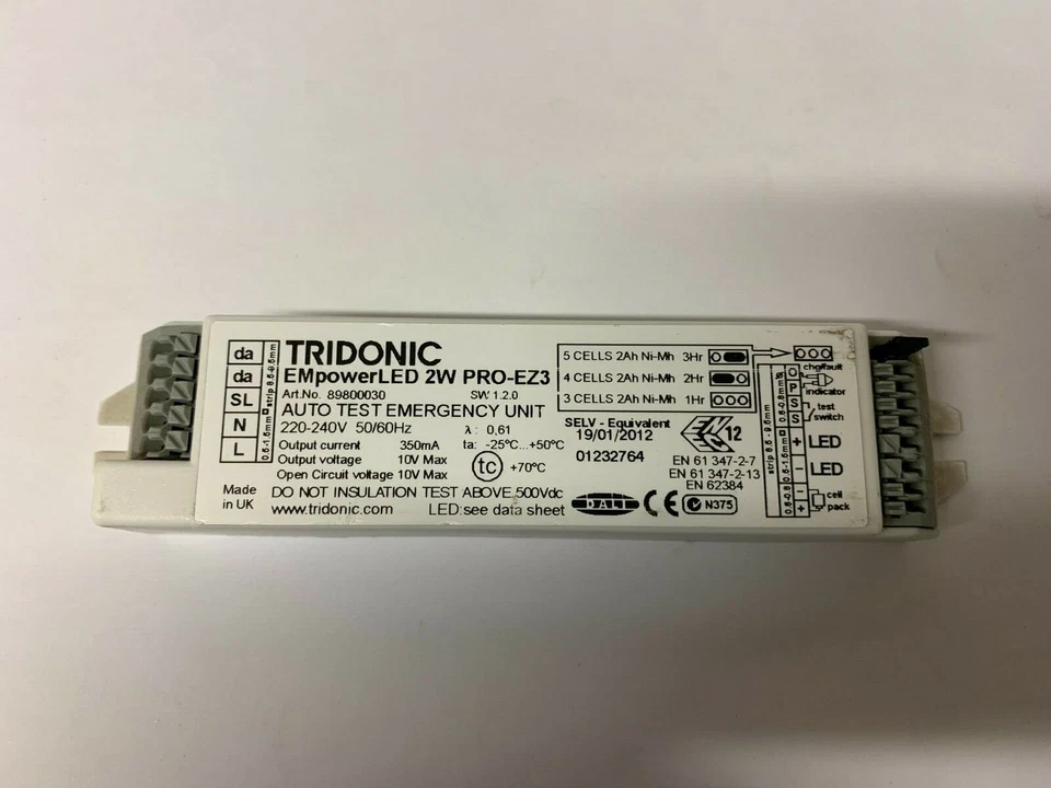 Tridonic EMpowerLED 2w PRO EZ-3 Auto Test Notfallgerät (89800030)