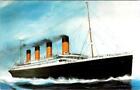 White Star Lines RMS TITANIC ~ Künstler Richard W. DeRosset VERSAND im Gange Postkarte