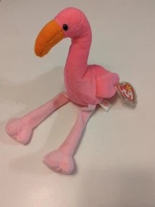 Ty Beanie Babies Pinky the Flamingo 1995 Retired - Picture 1 of 1
