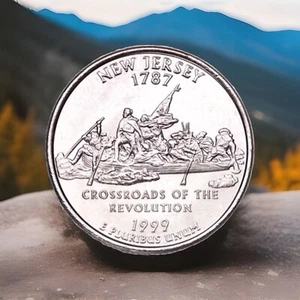 1999-S Silver New Jersey Cameo "PROOF" State Quarter Coin FAST SHIPPING - Picture 1 of 5