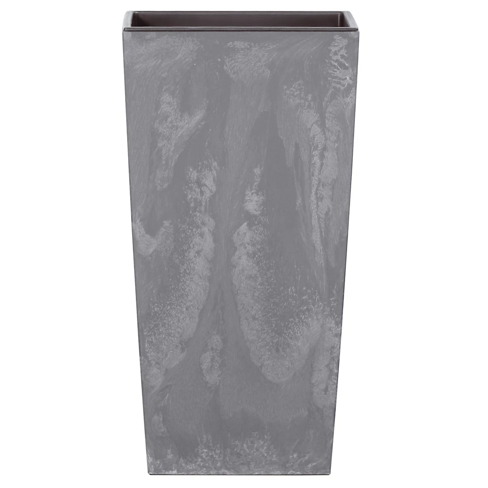 Übertopf 12,6x12,6 cm Betonoptik Grau Blumentopf Kunststoff Blumenkübel Schiefer - Bild 1 von 1