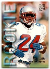 1995 Fleer Ultra Extra Ty Law #446 Rookie Football Card RC New England Patriots