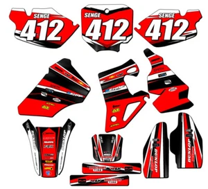 1996-2002 CR 80 VIGOR Red Senge kit de gráficos compatible con Honda - Imagen 1 de 10