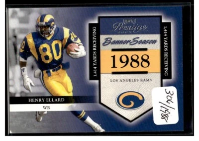2002 Playoff Prestige Banner Season #BS18 Henry Ellard 0306/1988 - Image 1 of 2