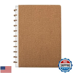 MOSA BEAR Discbound Notebook, Leather Cover Discbound Planner, 180 Pages Spir - Picture 1 of 5