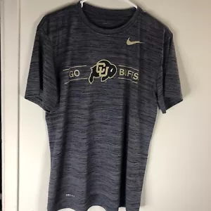 Nike Colorado Buffaloes Men's T Shirt Dri-Fit Size M "Go Buffs" Football - Picture 1 of 8