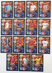 Topps Match Attax 2019/20 Super Boost Strikers Full Set 15/15 - Picture 1 of 16