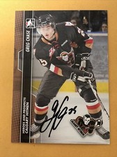 Greg Chase Signed Calgary Hitmen WHL Card 1 Edmonton Oilers