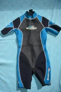 Spring WETSUIT BILLABONG SURF Women's Size 12-14 Black/Blue/White GR8 Condition - Picture 1 of 1