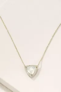 Stella and Dot Weißgold SOMMERVILLE Glaskristall/Weißopal HALSKETTE, Neu in Verpackung! - Bild 1 von 2