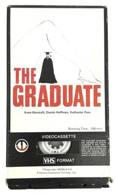 Vintage The Graduate VHS 1978 Magnetic Video Dustin Hoffman Anne Bancroft - Image 1 of 3