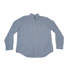 Camisa grande para hombre Vineyard Vines azul con botones 100 % algodón - Imagen 1 de 7