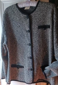 VtgJohn Lewis (Jonelle) Grey Marl 85% Wool Jacket - Picture 1 of 4