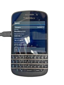 Smartphone BlackBerry Q10 Unlocked 16GB Black  TESTED  + - Bild 1 von 3