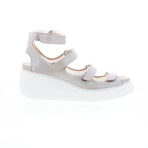 Fly London Drop DROP521FLY-004 Womens Silver Leather Strap Sandals Shoes 40 - Picture 1 of 8