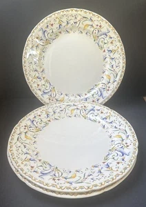 Faiencerie de Gien Frankreich Toskana Essteller, Blumenrollen 11 1/4" 3er Set - Bild 1 von 11