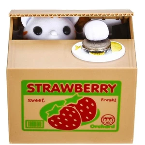 Cat Stealing Money Bank, Piggy Bank for Kids, Coin Bank for Money Saving, Aut... - Bild 1 von 8